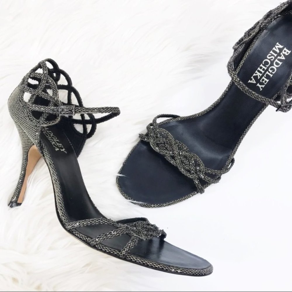 •Badgley Mischka• Vintage Shimmer Strappy Heels